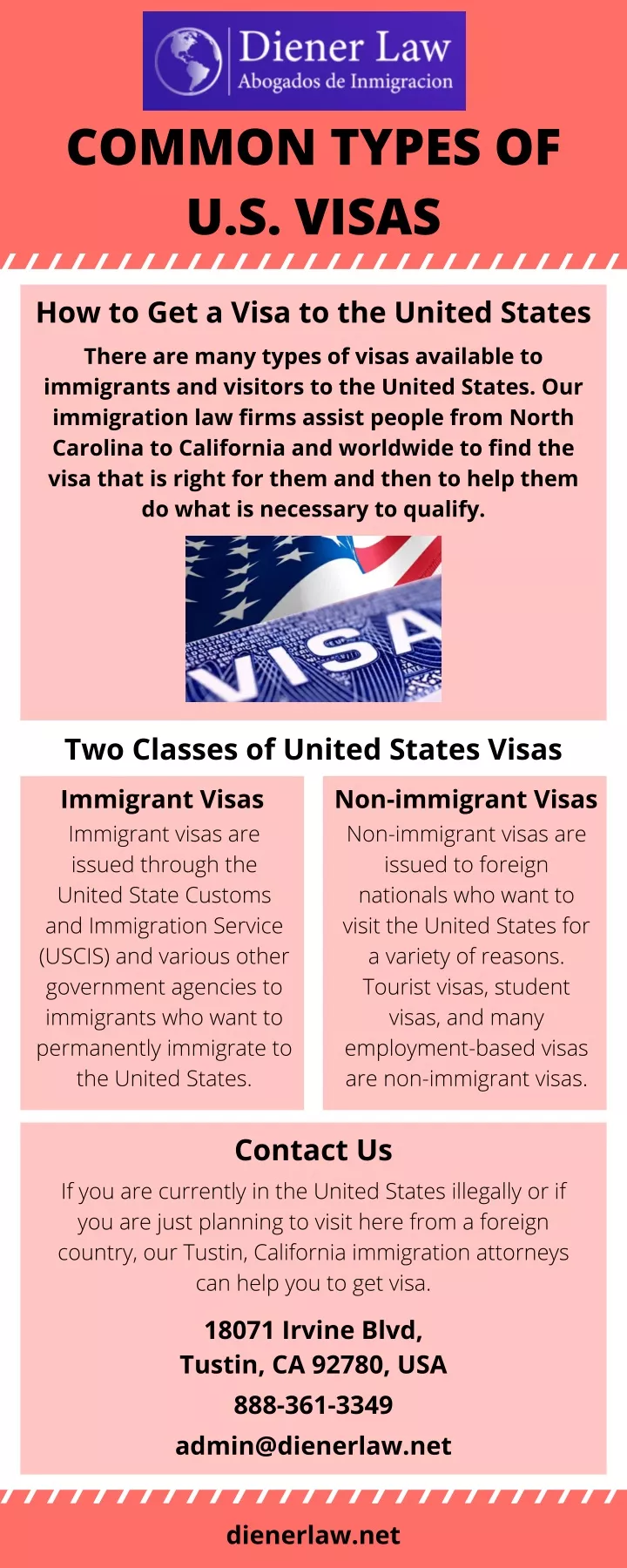 common types of u s visas