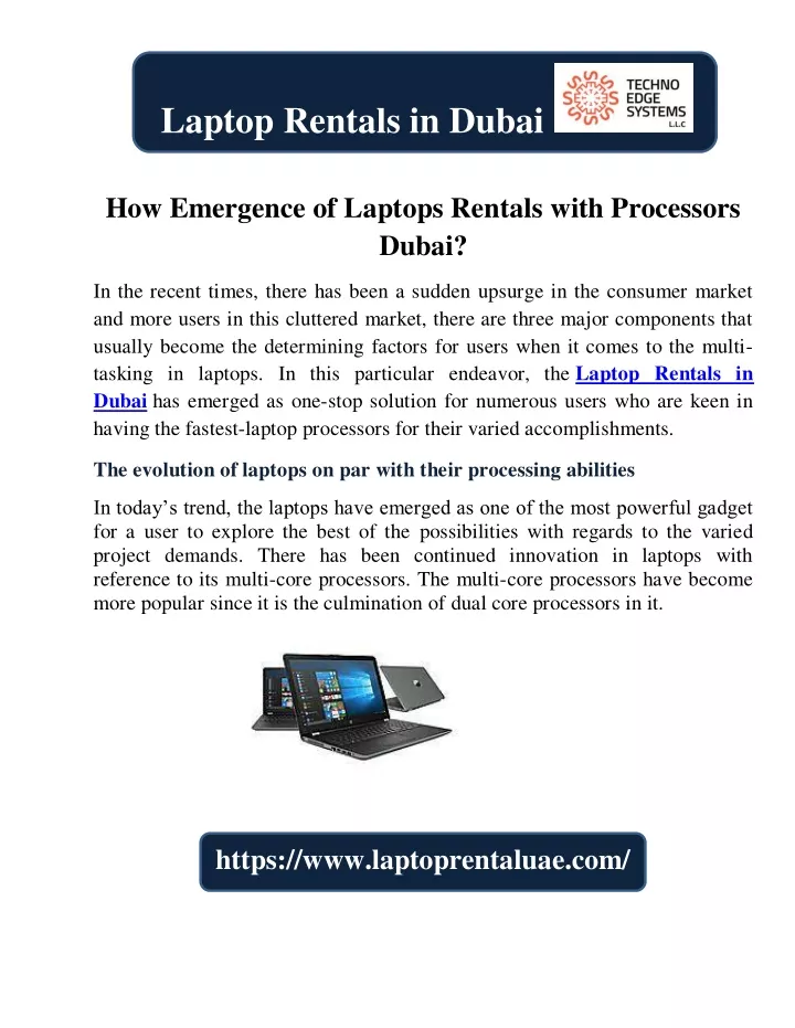 laptop rentals in dubai