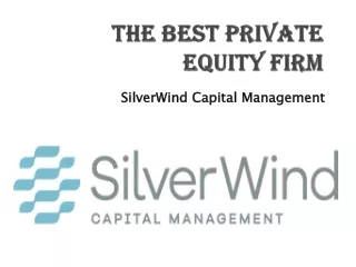 The best Private Equity Firm