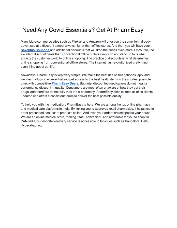 need any covid essentials get at pharmeasy