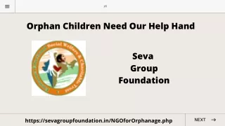 Orphan Children Need Our Help Hand