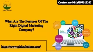 What Are The Features Of The Right Digital Marketing Company?-