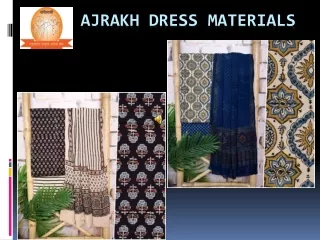 Ajrakh Dress Material - SSEthnics