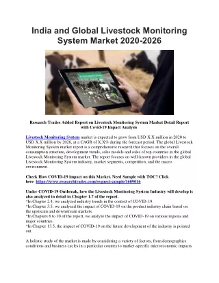 india and global livestock monitoring system