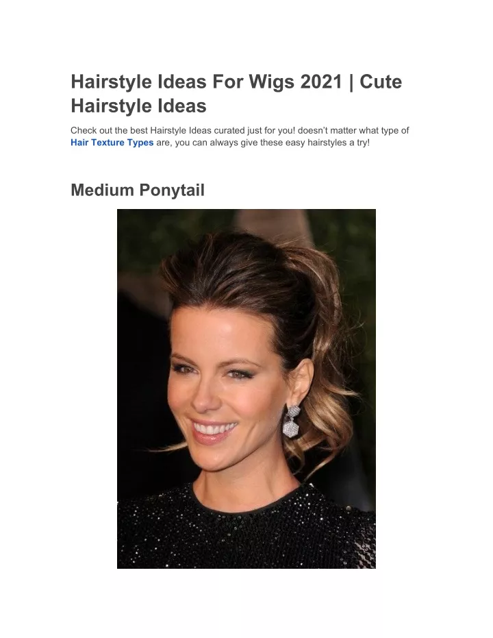 hairstyle ideas for wigs 2021 cute hairstyle ideas