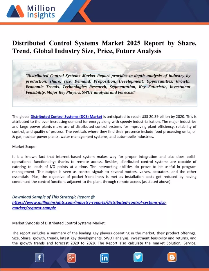 distributed control systems market 2025 report