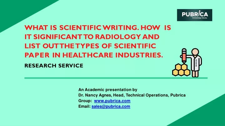 what is scientific writing how is it significant