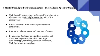 3 Mostly Used Apps For Communication - Best Android Apps For Calling