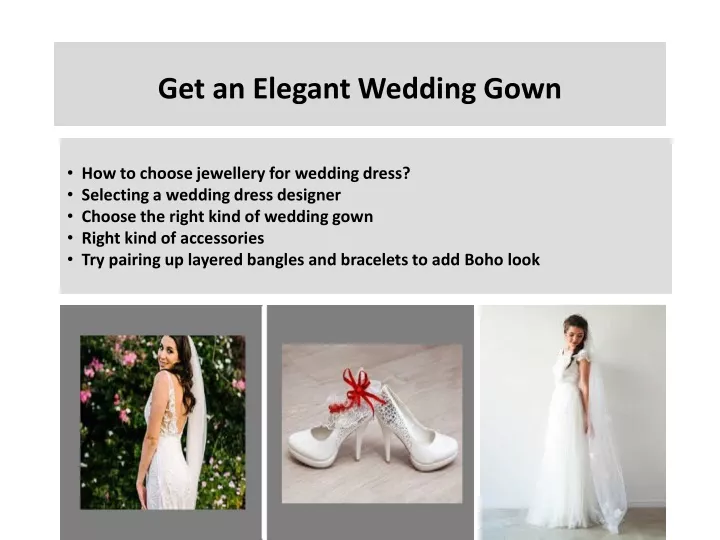 get an elegant wedding gown