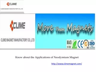 know about the applications of neodymium magnet