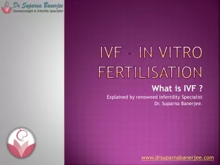 ivf in vitro fertilisation