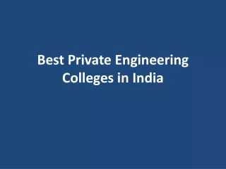 best private engineering colleges in india