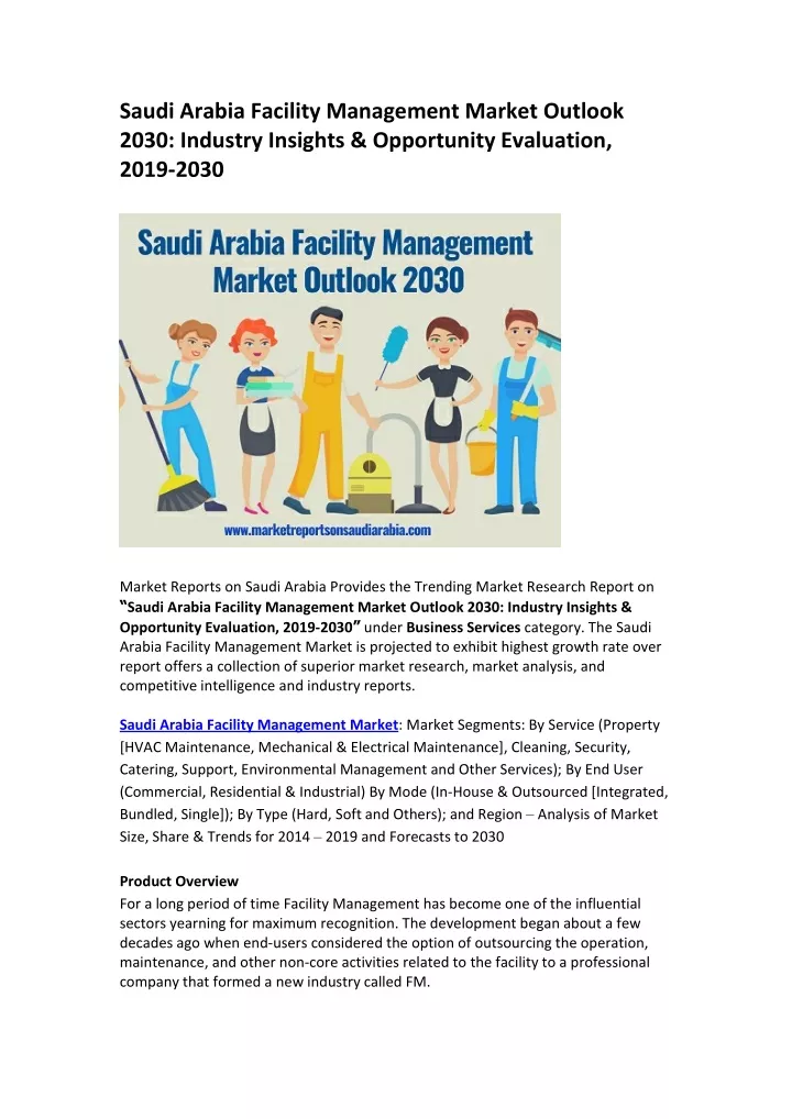 saudi arabia facility management market outlook