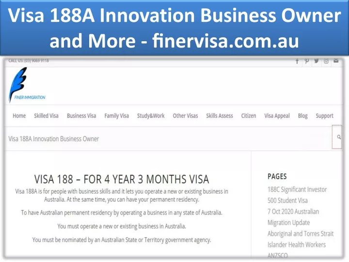 visa 188a innovation business owner and more nervisa com au