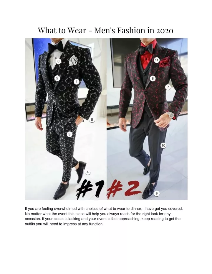 what to wear men s fashion in 2020