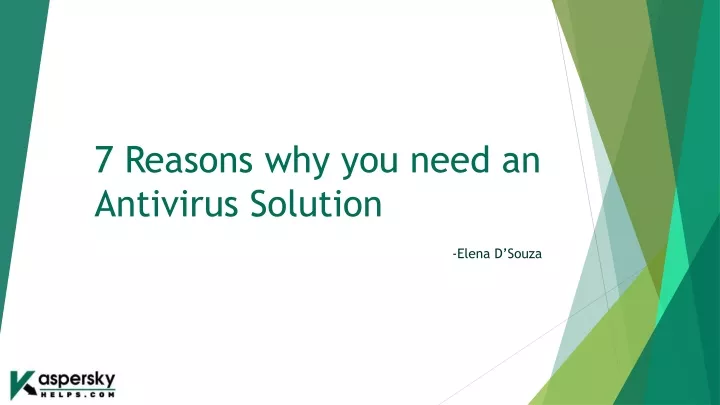 7 reasons why you need an antivirus solution