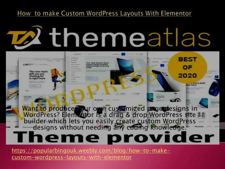 how to make custom wordpress layouts with elementor