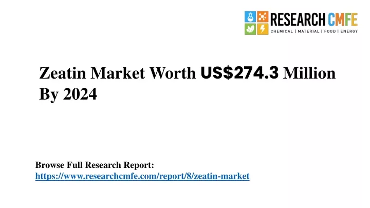 zeatin market worth us 274 3 million by 2024