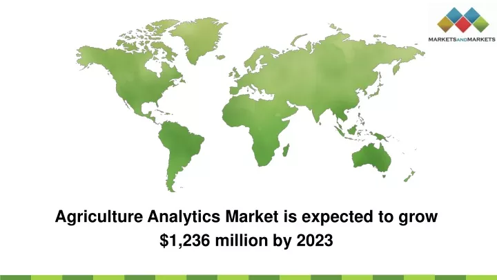 agriculture analytics market is expected to grow