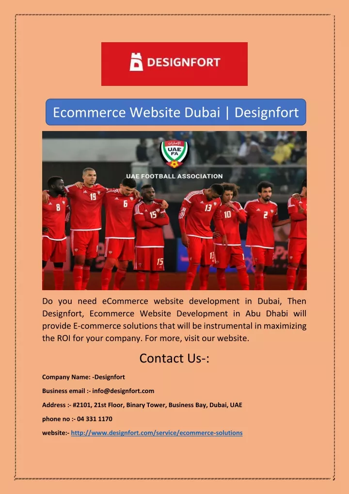 ecommerce website dubai designfort