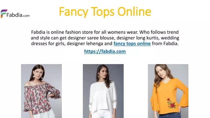 fancy tops online