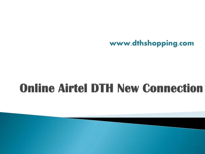 online airtel dth new connection