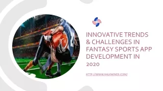 Innovative Trends & Challenges in Fantasy Sports App Development in 2020