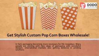 Custom Pop Corn Boxes Wholesale | Custom Boxes Wholesale