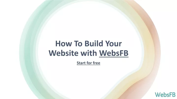 how to build your website with websfb