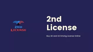 Buy California Driving License from 2nd License Now