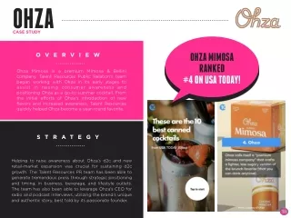 Ohza Brand Awareness & Public Relations Case Study | TALENT RESOURCES