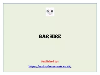 Bar Hire