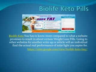 Biolife Keto - Natural And Highly Efficient Ingredients