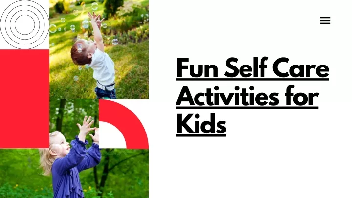 fun self care activities for kids