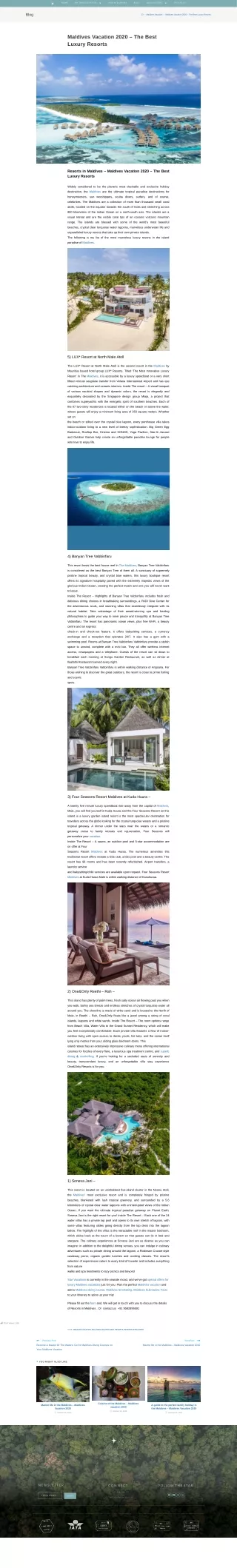 Maldives Vacation 2020 – The Best Luxury Resorts