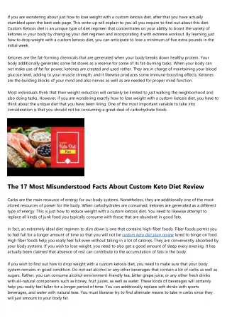 Why You Should Forget About Improving Your Custom Keto Diet Plan Review