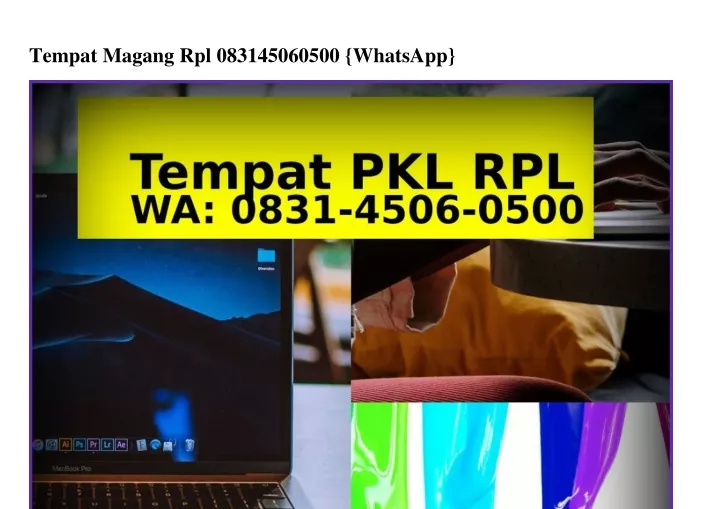 tempat magang rpl 083145060500 whatsapp