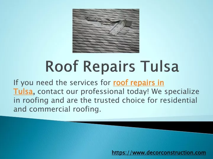 roof repairs tulsa