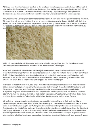 2 Information über Reiskocher 3 Liter beschrieben    Jetzt informieren