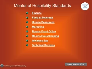 Hotel SOP List