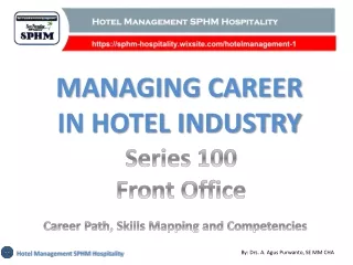 Hotel Front Office Career Path