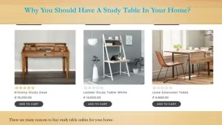 why you should have a study table in your home