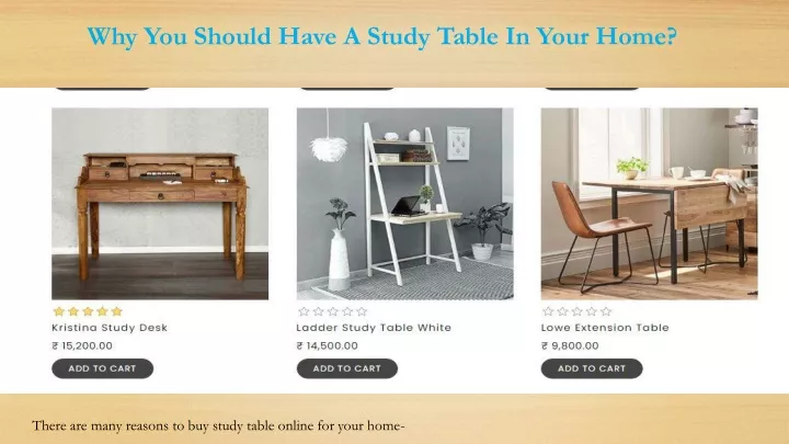 why you should have a study table in your home
