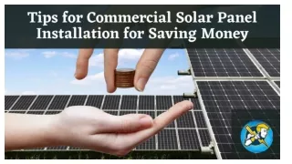 Easy Tips for Commercial Solar Panel Installation to Saving Money