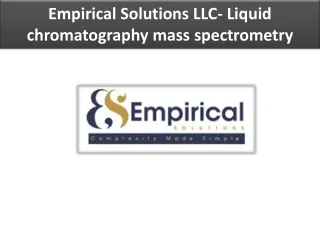 empirical solutions llc liquid chromatography mass spectrometry