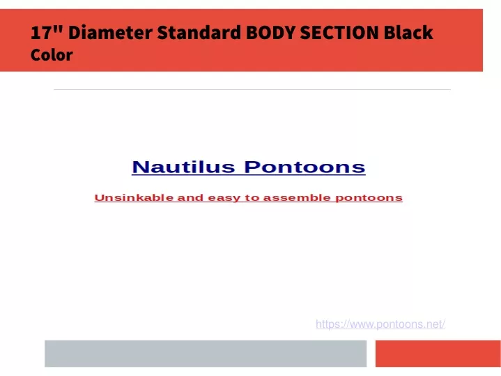 17 diameter standard body section black color