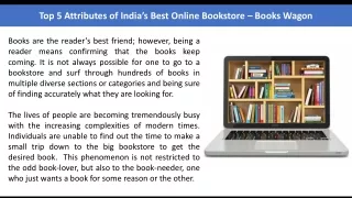 Top 5 Attributes of India’s Best Online Bookstore – Books Wagon