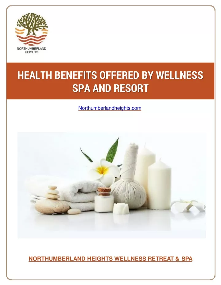 health benefits offered by wellness spa and resort