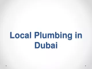 local plumbing in dubai