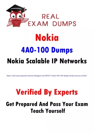 Download 4A0-100 Dumps With Free Demo Questions